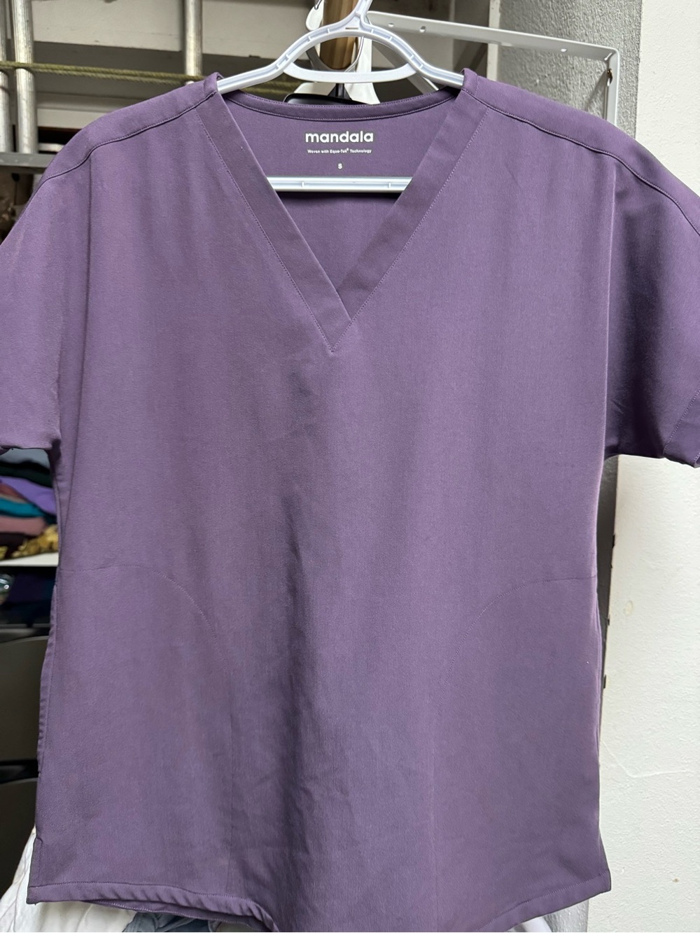 Mandala Men’s V-Neck Shirt in Purple